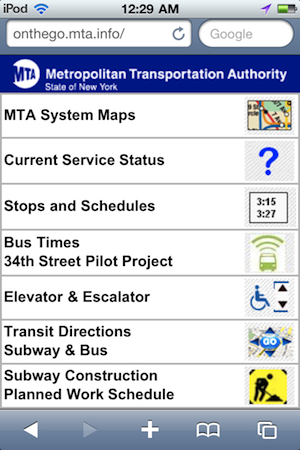 mta trip planner point to point