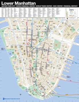 Lower Manhattan Neighborhood Map275