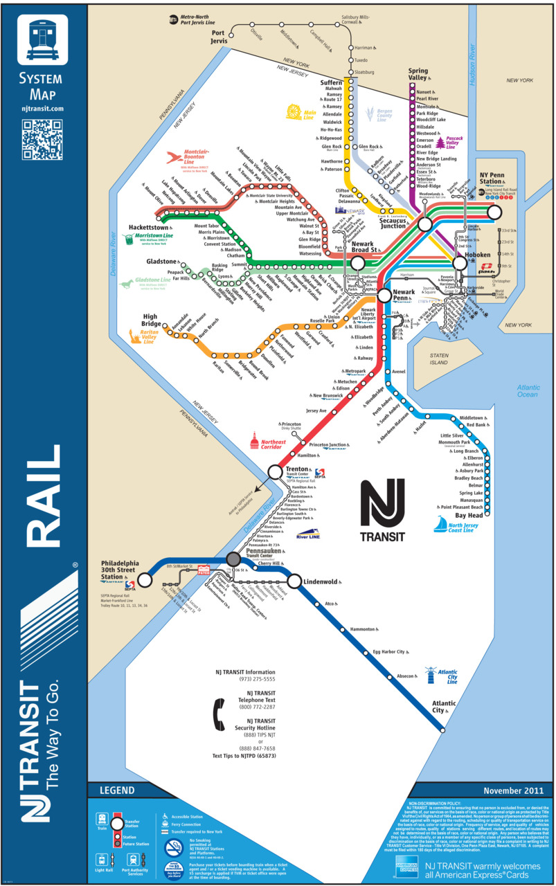 Nj Rail Map