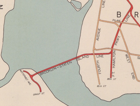 Plans from 1939 show a Staten Island subway connection via a Fort Hamilton Parkway subway.