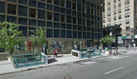 New entrances to the Shuttle platform along East 42nd St. (Via KPF)