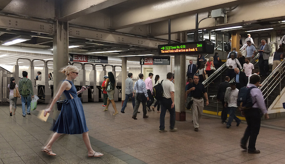 A new entrance will funnel riders from the Shuttle to One Vanderbilt. (Via KPF)