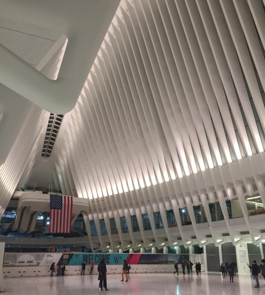 The inside of the Oculus is an overpowering empty space. (Photo: Benjamin Kabak)